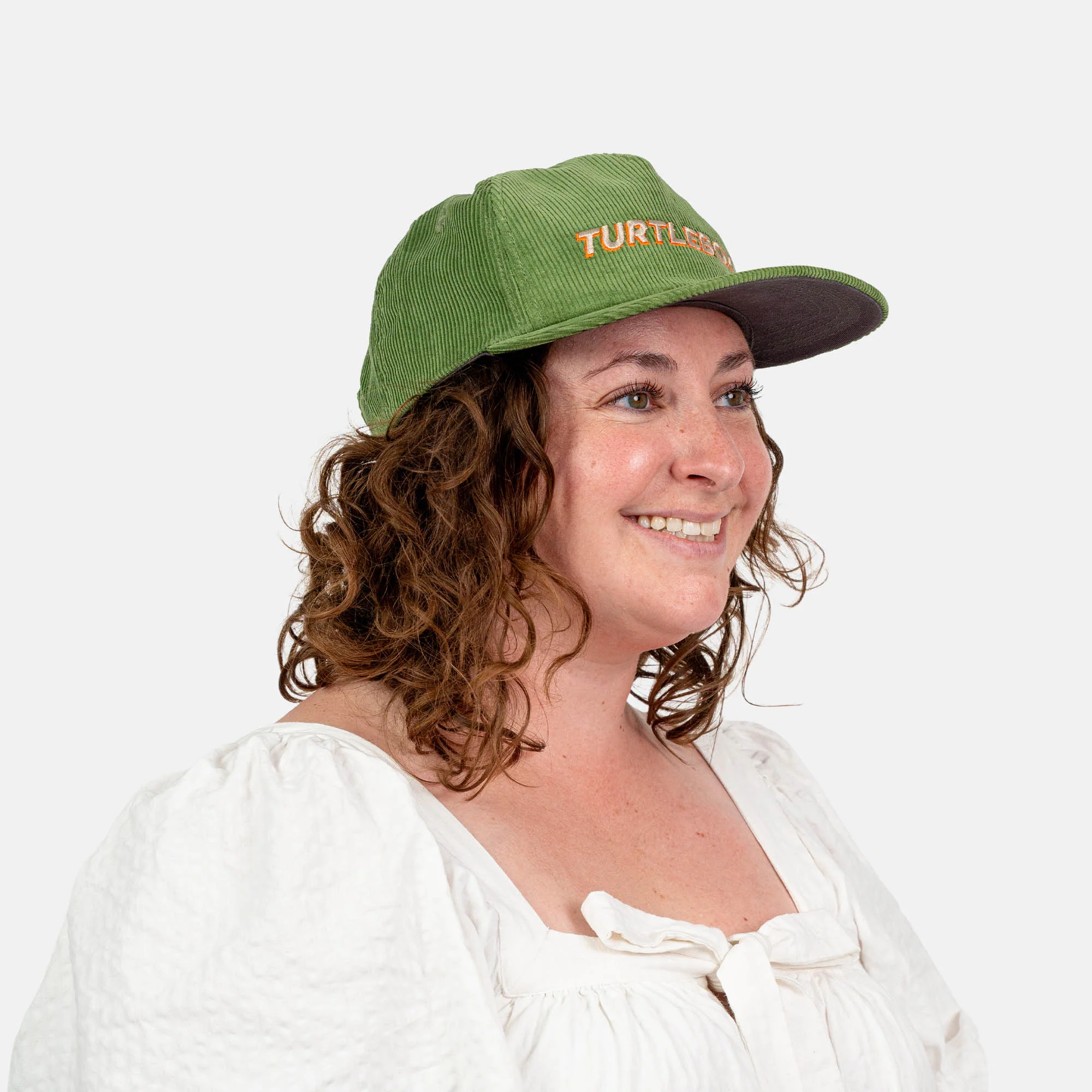 Olive Corduroy Hat - Image 4